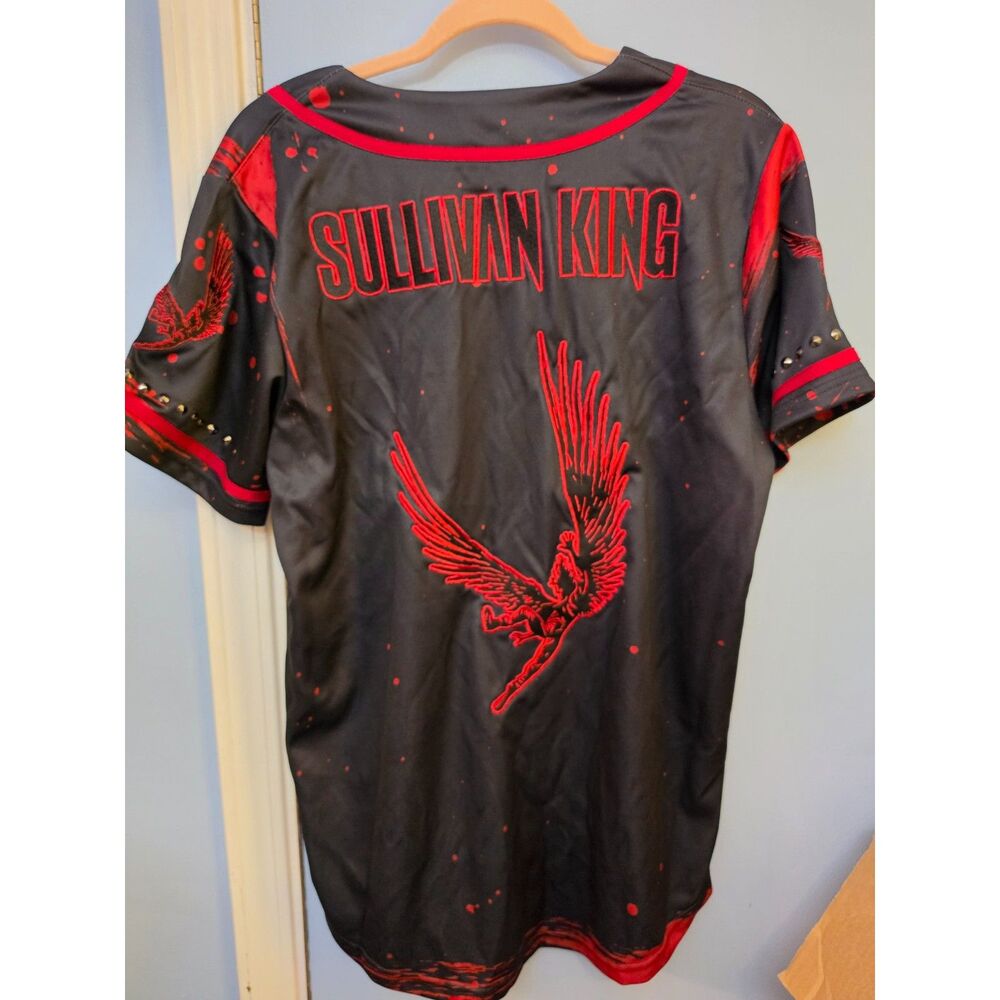 Sullivan King Authentic Jersey – Black & Red Studded Graphic – Medium - Picture 2 of 5